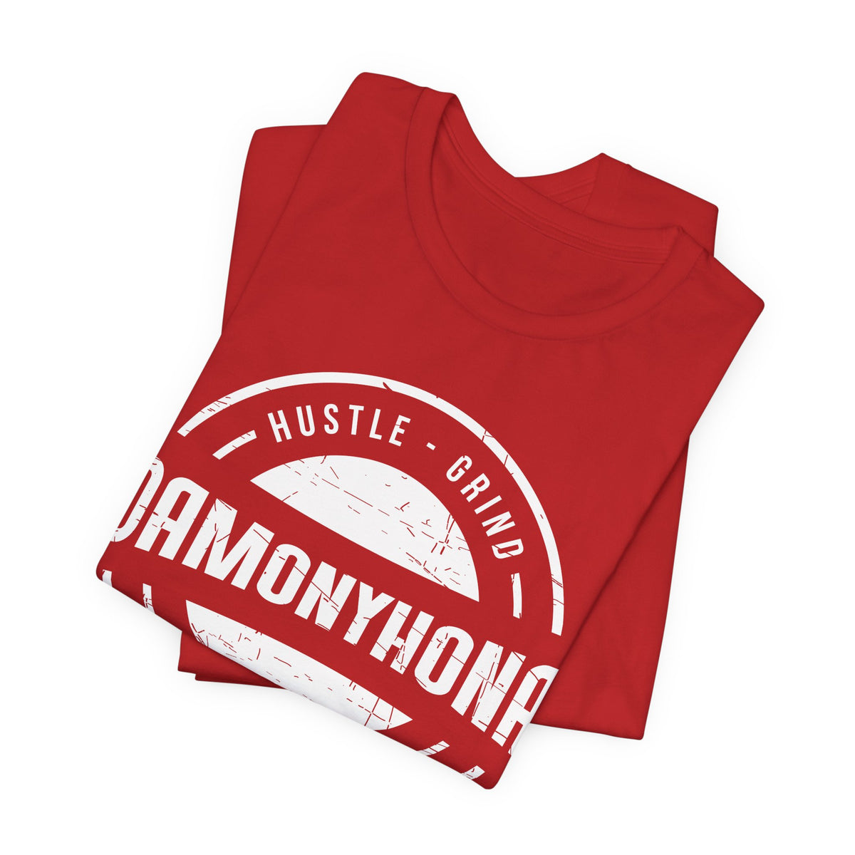 Damonyhona Hustle Grind Execution T-Shirt — Vintage Circle Logo Tee